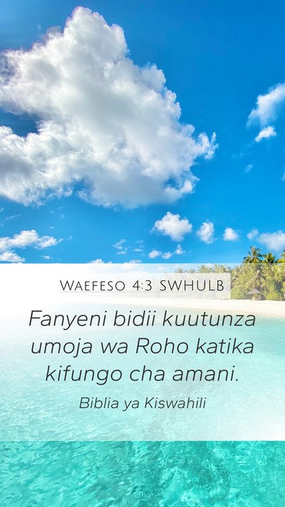 Waefeso 4:3 SWHULB Bible Verse Image