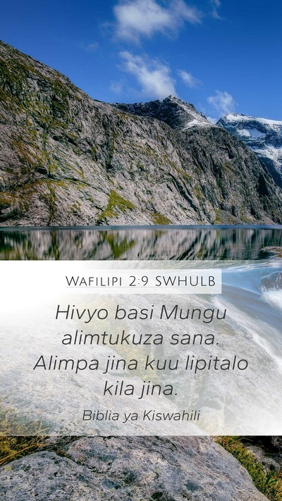 Wafilipi 2:9 SWHULB Bible Verse Image