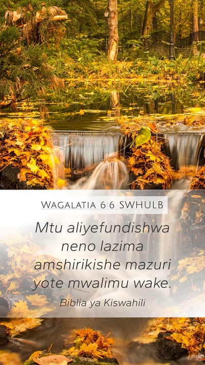 Wagalatia 6:6 SWHULB Bible Verse Image