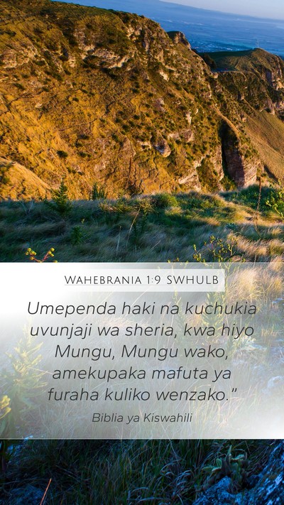 Wahebrania 1:9 SWHULB Bible Verse Image