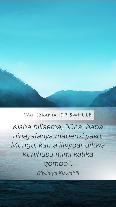 Wahebrania 10:7 SWHULB Bible Verse Image