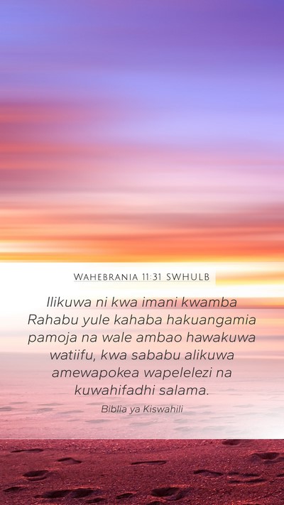 Wahebrania 11:31 SWHULB Bible Verse Image
