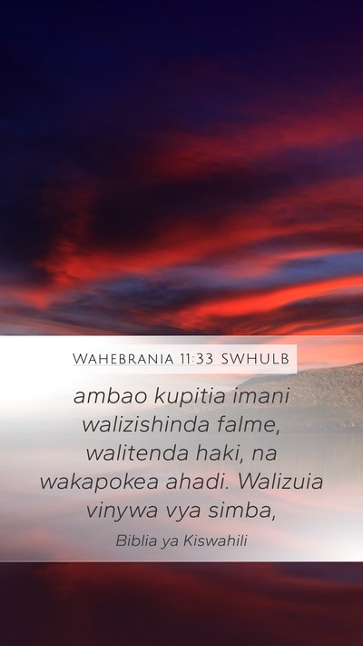 Wahebrania 11:33 SWHULB Bible Verse Image