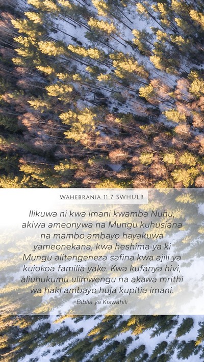 Wahebrania 11:7 SWHULB Bible Verse Image