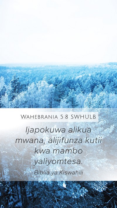 Wahebrania 5:8 SWHULB Bible Verse Image