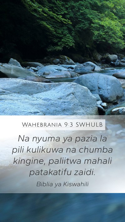 Wahebrania 9:3 SWHULB Bible Verse Image