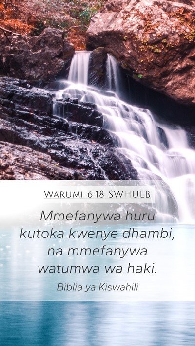 Warumi 6:18 SWHULB Bible Verse Image