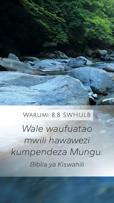 Warumi 8:8 SWHULB Bible Verse Image
