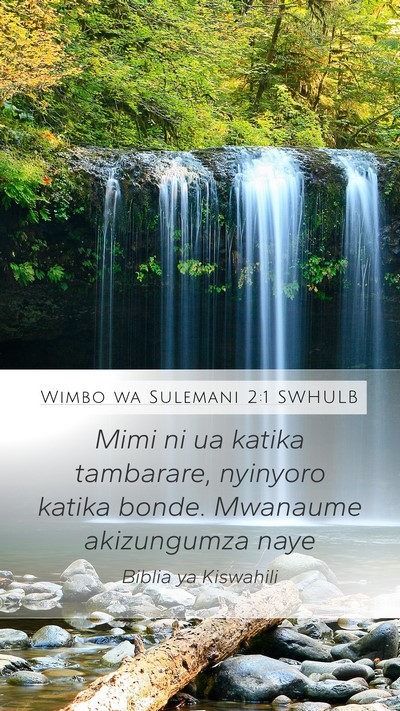 Wimbo wa Sulemani 2:1 SWHULB Bible Verse Image