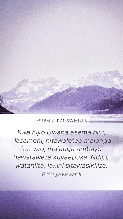 Yeremia 11:11 SWHULB Bible Verse Image