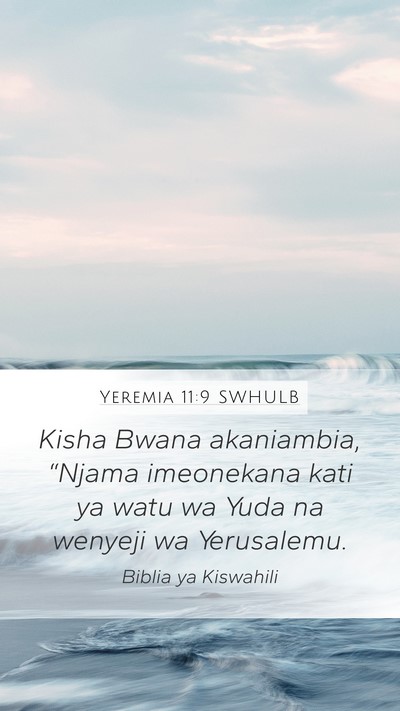 Yeremia 11:9 SWHULB Bible Verse Image
