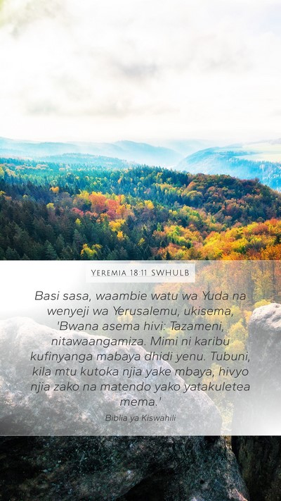 Yeremia 18:11 SWHULB Bible Verse Image