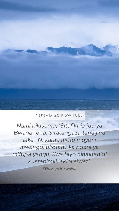 Yeremia 20:9 SWHULB Bible Verse Image