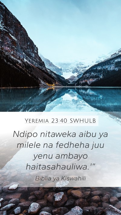 Yeremia 23:40 SWHULB Bible Verse Image