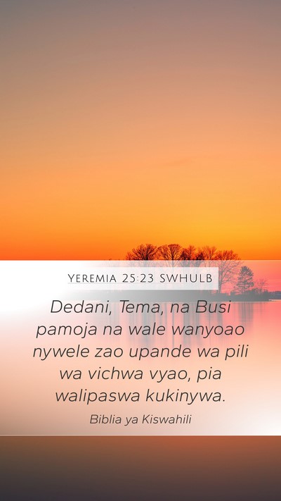 Yeremia 25:23 SWHULB Bible Verse Image