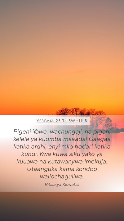 Yeremia 25:34 SWHULB Bible Verse Image