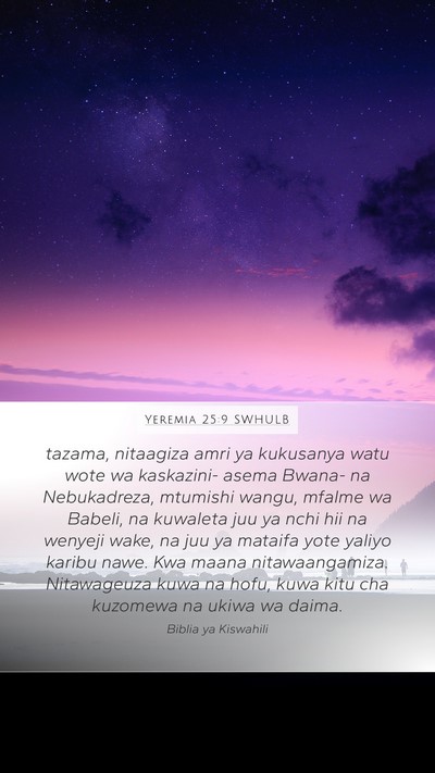 Yeremia 25:9 SWHULB Bible Verse Image