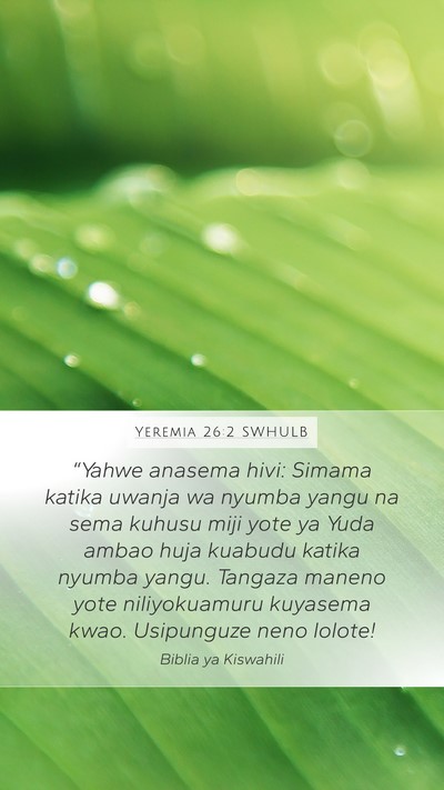 Yeremia 26:2 SWHULB Bible Verse Image