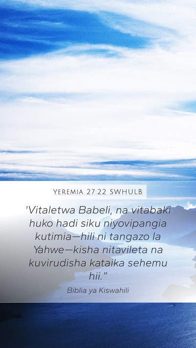 Yeremia 27:22 SWHULB Bible Verse Image
