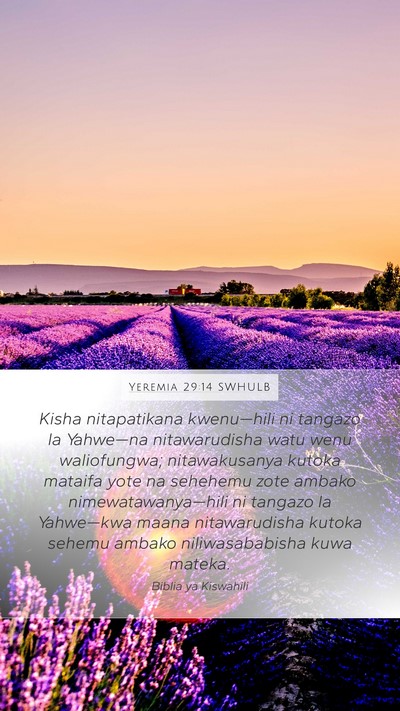 Yeremia 29:14 SWHULB Bible Verse Image
