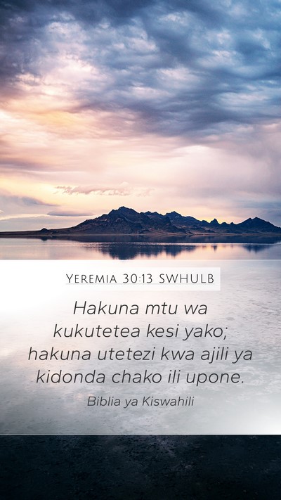 Yeremia 30:13 SWHULB Bible Verse Image