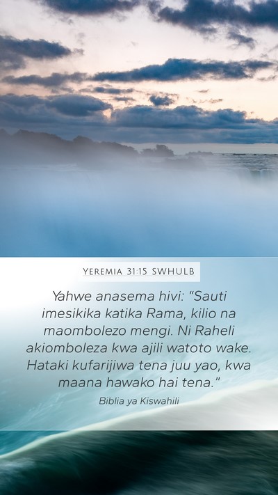 Yeremia 31:15 SWHULB Bible Verse Image