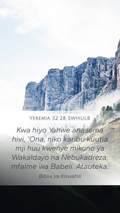 Yeremia 32:28 SWHULB Bible Verse Image