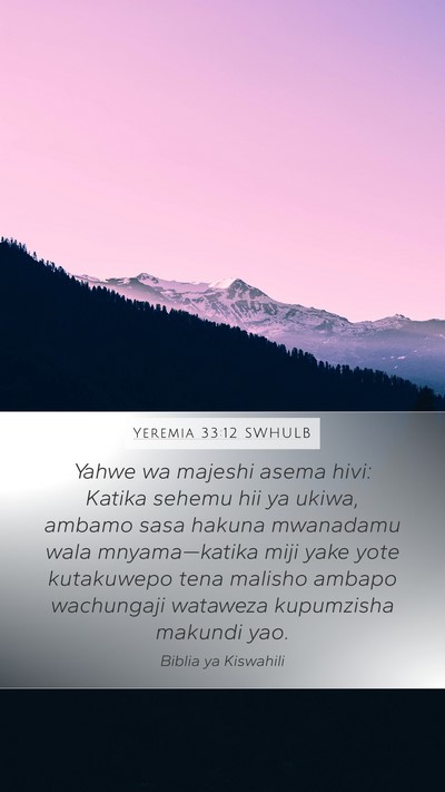Yeremia 33:12 SWHULB Bible Verse Image