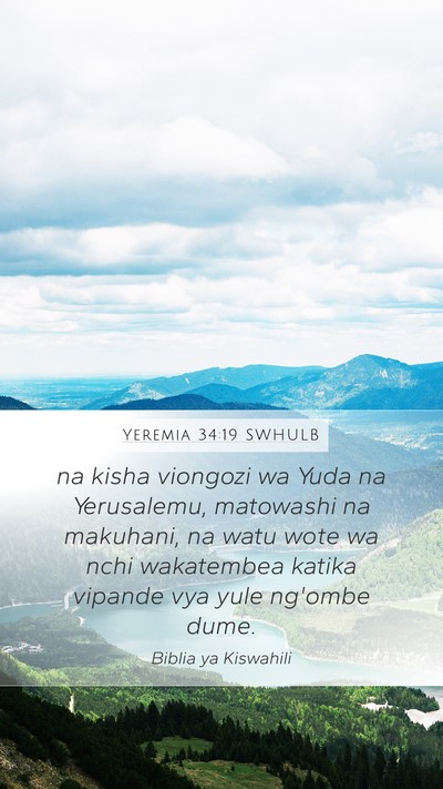Yeremia 34:19 SWHULB Bible Verse Image