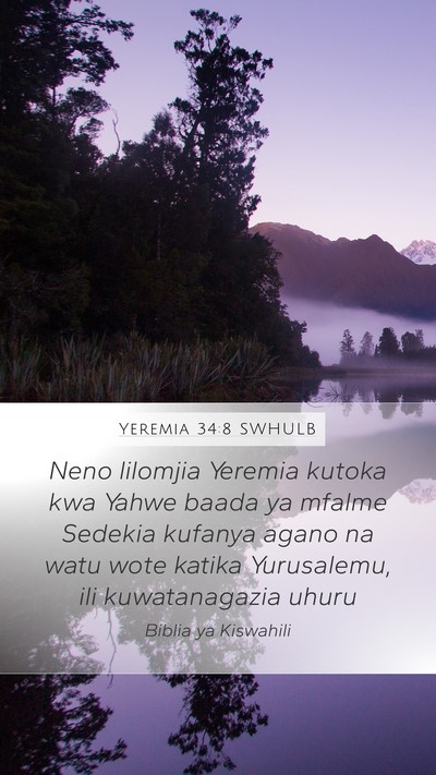 Yeremia 34:8 SWHULB Bible Verse Image