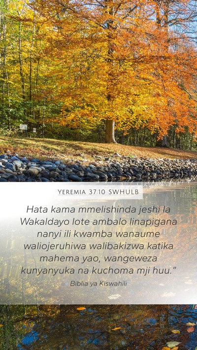 Yeremia 37:10 SWHULB Bible Verse Image