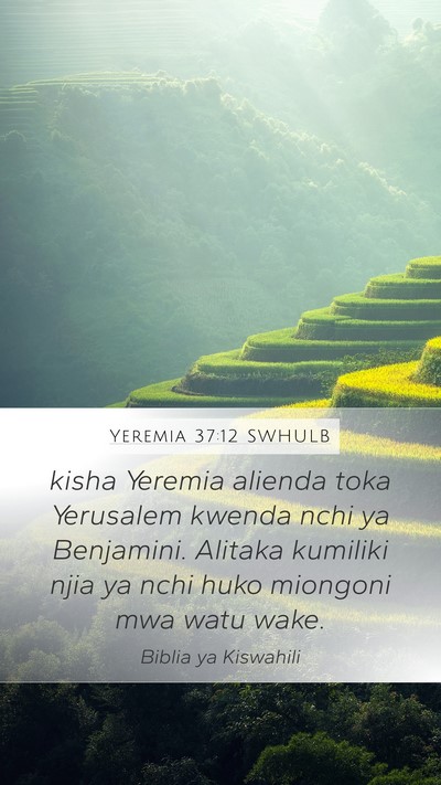 Yeremia 37:12 SWHULB Bible Verse Image