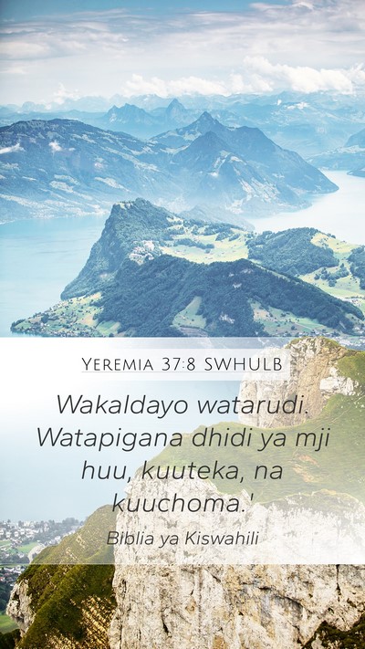 Yeremia 37:8 SWHULB Bible Verse Image
