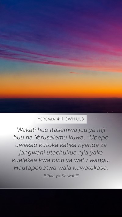 Yeremia 4:11 SWHULB Bible Verse Image