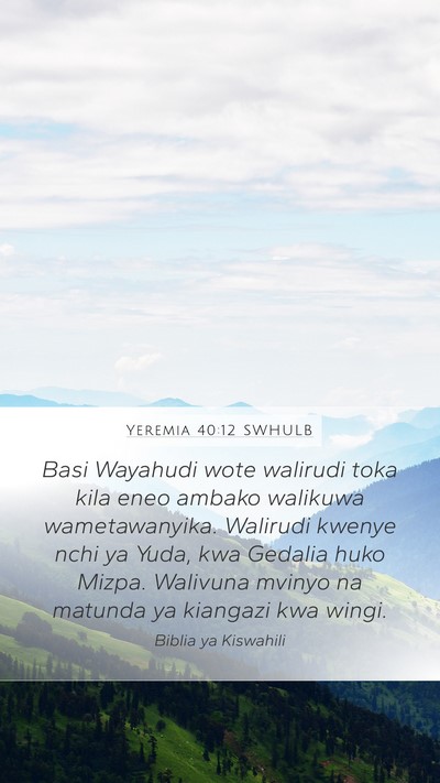 Yeremia 40:12 SWHULB Bible Verse Image