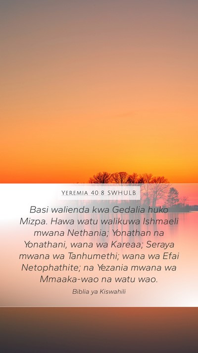 Yeremia 40:8 SWHULB Bible Verse Image