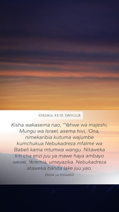 Yeremia 43:10 SWHULB Bible Verse Image