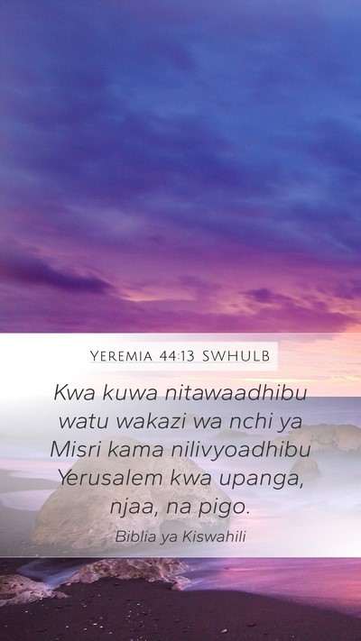 Yeremia 44:13 SWHULB Bible Verse Image