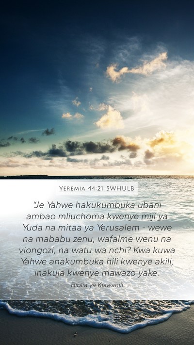 Yeremia 44:21 SWHULB Bible Verse Image