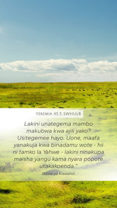 Yeremia 45:5 SWHULB Bible Verse Image