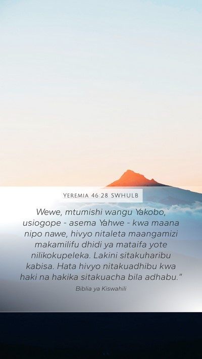 Yeremia 46:28 SWHULB Bible Verse Image