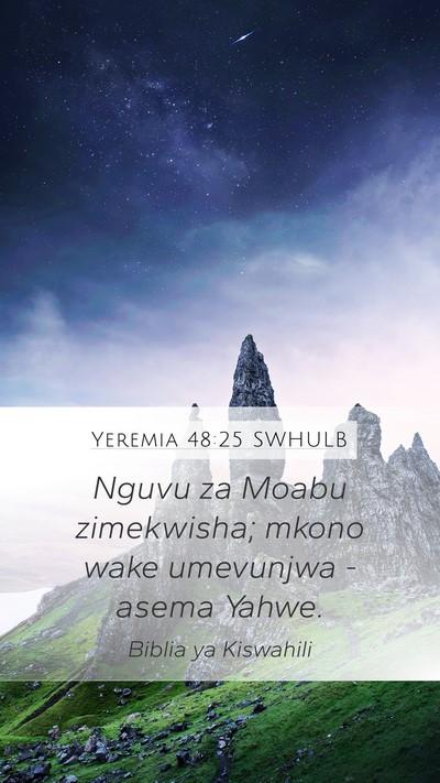 Yeremia 48:25 SWHULB Bible Verse Image