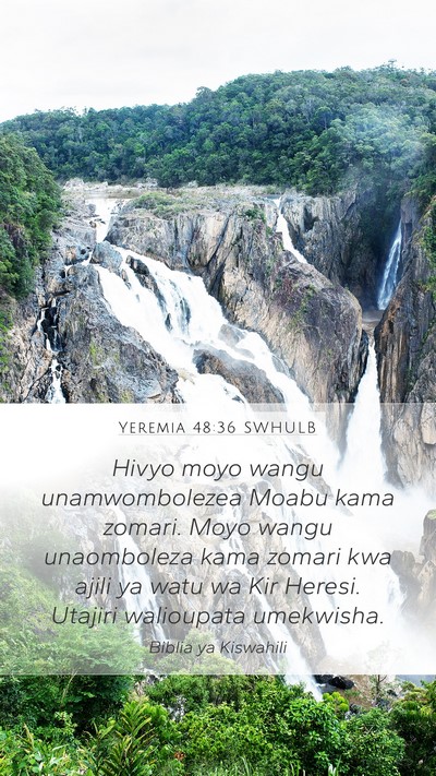 Yeremia 48:36 SWHULB Bible Verse Image