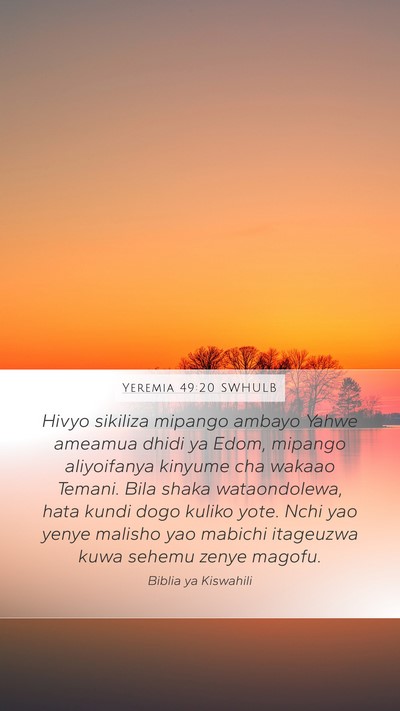 Yeremia 49:20 SWHULB Bible Verse Image