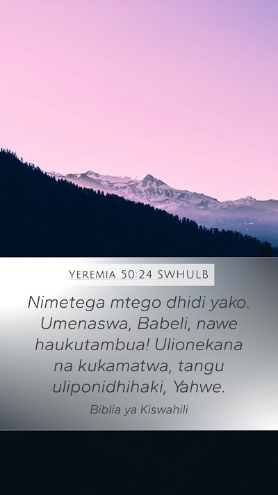 Yeremia 50:24 SWHULB Bible Verse Image