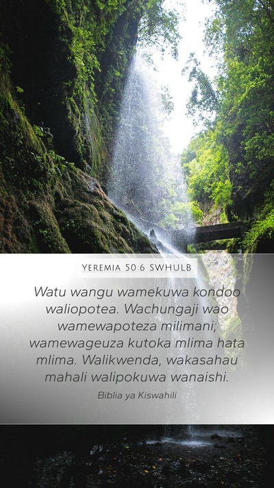 Yeremia 50:6 SWHULB Bible Verse Image