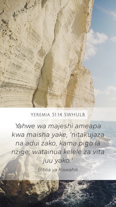 Yeremia 51:14 SWHULB Bible Verse Image