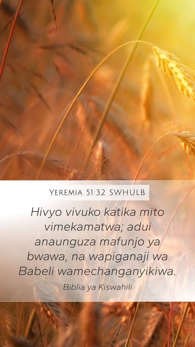 Yeremia 51:32 SWHULB Bible Verse Image
