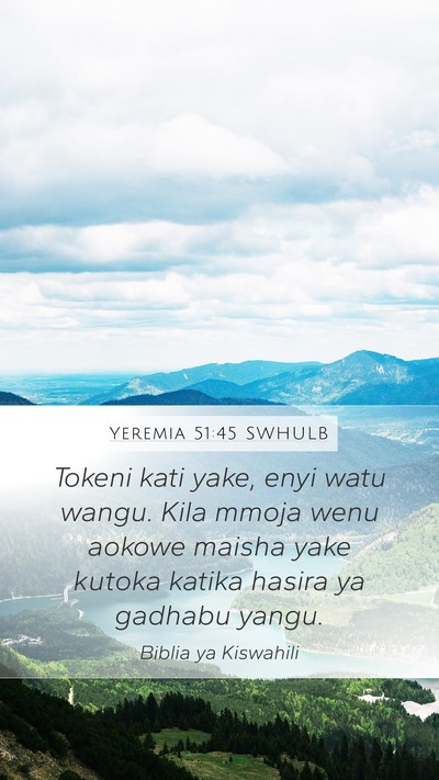 Yeremia 51:45 SWHULB Bible Verse Image