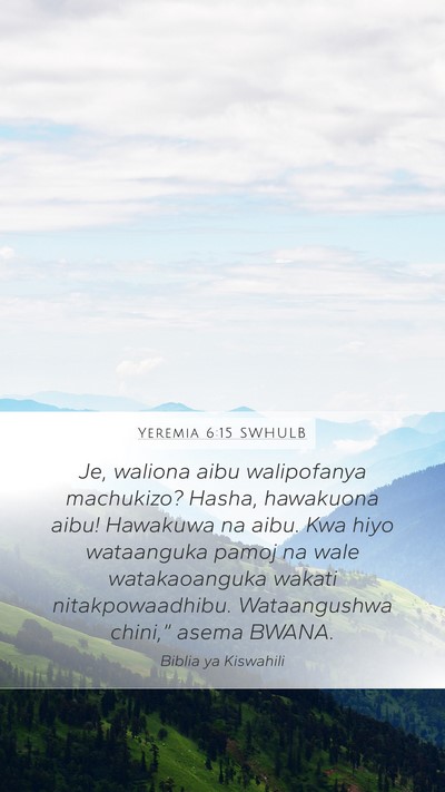 Yeremia 6:15 SWHULB Bible Verse Image